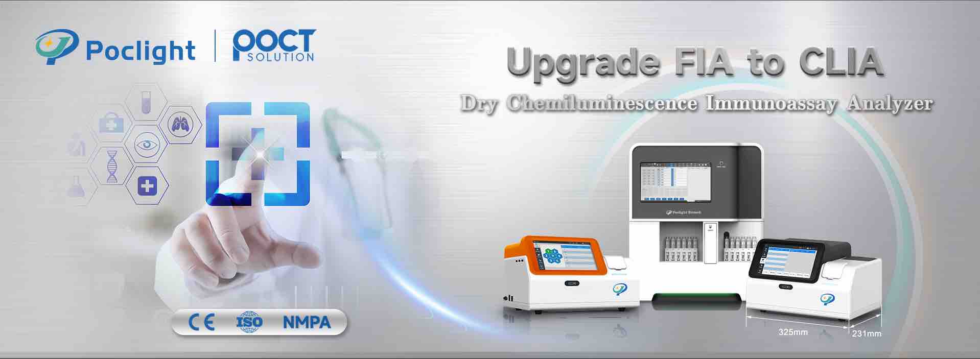 Solução médica completa, analisador CLIA semiautomático de laboratório chinês de alta qualidade veterinário e humano