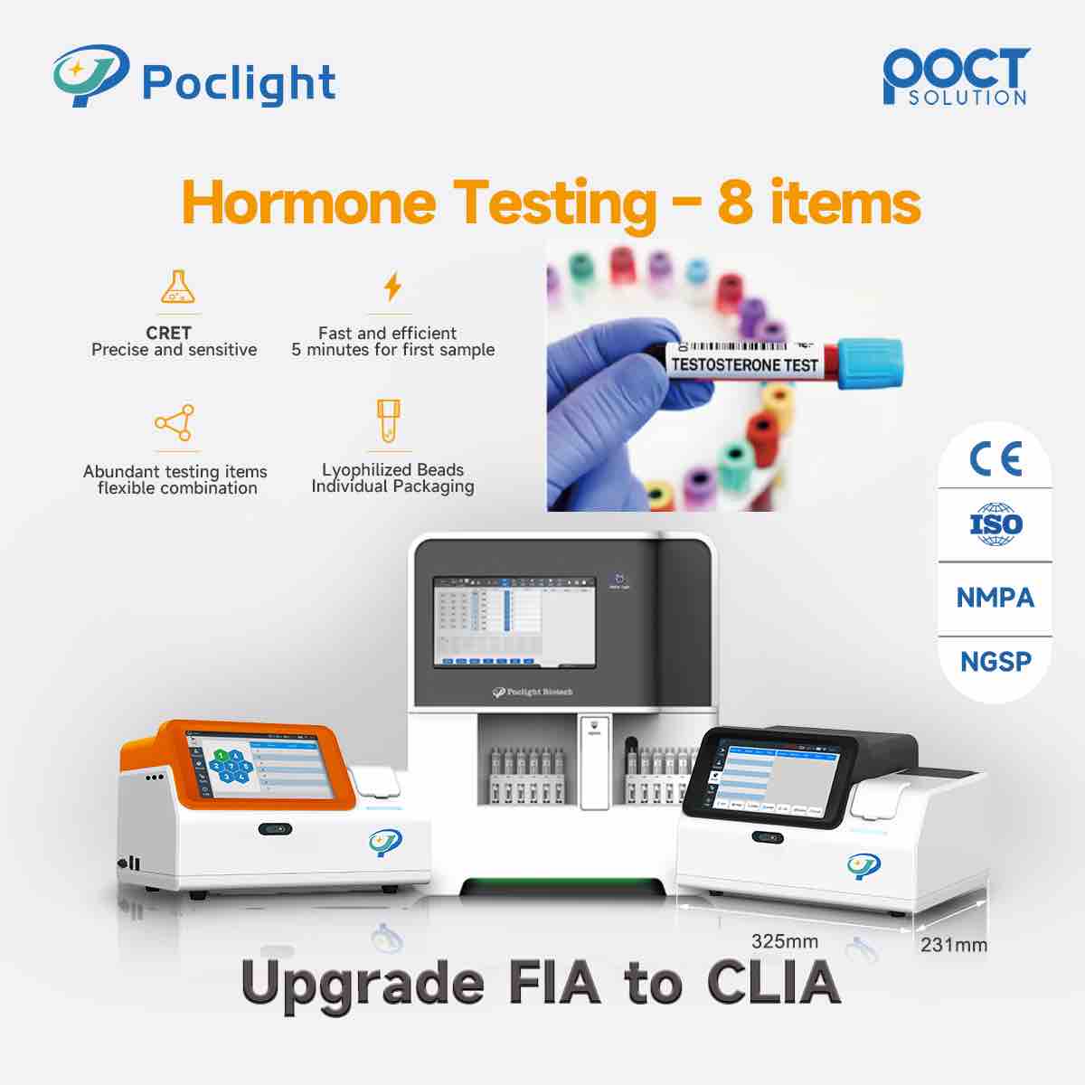 Kits de Teste de Hormônio Sexual Humano (CLIA)